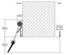 Heavy-Duty Aluminium Automatic Door Threshold Seal – Draught & Rain Proof For Inward Opening Doors (15-22mm Gap)