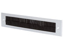 Durable Aluminium Twin Brush Letterplate –  No Flap, Superior Draft Protection For Interior Door