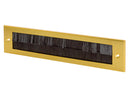 Durable Aluminium Twin Brush Letterplate –  No Flap, Superior Draft Protection For Interior Door