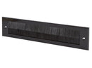 Durable Aluminium Twin Brush Letterplate –  No Flap, Superior Draft Protection For Interior Door