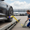 Premium Heavy Duty Car Transporter Wheel Straps with Soft Eye Diverter and Snap Hooks for Secure Vehicle Transport