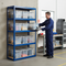Heavy Duty Shelving Unit with 10 Plastic Storage Boxes - 1800mm High