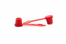 Red LDPE Grease Nipple Caps – 9.3mm Length (50Pcs)
