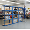 4x Heavy Duty Shelving Units - 2130mm High - Blue with 8x 33.5L Storage Boxes