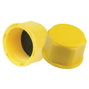 Yellow HDPE UNF Sealing Caps For Construction Applications