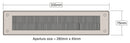 High-Quality No-Flap Letterplate – Twin Brush, Durable PVC, Easy Install | For Internal Doors