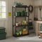 Premium Plastic Shed Shelving - 1330mm High - 20kg Capacity - Charcoal
