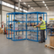 4x Heavy Duty Shelving Units - 1600mm High with 12x 60L Plastic Storage Boxes