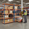 Heavy Duty Industrial Shelving 1980mm - 340kg Per Shelf - Chipboard Racking Blue & Orange