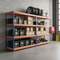 4x Heavy Duty Garage Shelving - 1600mm High - 500kg Load Capacity - Blue & Orange