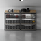 2x Heavy Duty Garage Shelving - 2000mm High - 500kg Capacity - Grey