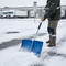 Heavy Duty Snow Shovel - Powder Coated Steel Handle with Ergonomic D-Grip | Professional Winter Clearing