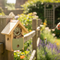 Premium Eco-Friendly Bee Barn for Wildlife Conservation with Recycled Plastic Front and Natural Nesting Compartment
