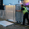 Premium Heavy Duty Pit Barrier with Door and Cable Duct - 1M Long for Safe Crowd Control and Event Management