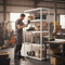 Heavy Duty Metal Shelving - 1800mm High - 90/130kg Capacity - White