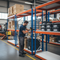 Premium Industrial Shelving - 2440mm High - 800kg Capacity - Melamine - Blue & Orange