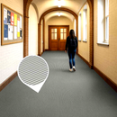 Fine Ribbed PVC Matting – Slip-Resistant, Chemical & Oil Resistant, 1m x 25m Roll