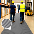 Ribbed PVC Matting Roll – 20m x 1m – Anti-Fatigue, Slip-Resistant, Chemical Resistant – Ideal for Industrial Workstations & Production Lines