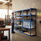 Heavy Duty 4x Shelving Units 1800mm High Blue with 32x 33.5L Storage Boxes UK
