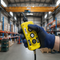 Premium Yellow Push Button Control Station - Three Way for Industrial Lifts and Winches