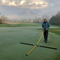 Premium Folding Dew Brush with Easy Slider Mechanism, 3 Metres Wide, Ideal for Turf Maintenance and Early Morning Dew Removal
