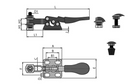Premium Horizontal Toggle Clamp With Adjustable Stop