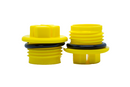 Yellow HDPE UNF Sealing Plugs For Reliable Seal Protection