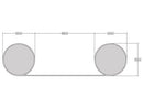 Premium Internal Bottom Door Draught Excluder | Brown Cloth – 914mm, Fits Carpets, Tiles & Hard Floors