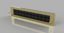 Durable Aluminium Twin Brush Letterplate –  No Flap, Superior Draft Protection For Interior Door