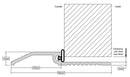 Ultra-Durable Aluminium Door Threshold 96mm – Gap Seals 5-9mm – Premium Fit For All Frames