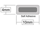 Premium Intumescent Door Seal 10mm – Self-Adhesive – Ultimate Fire Safety For Doors | Pack of 2