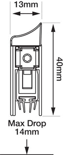 Premium Automatic Drop Down Door Seal – Silver Anodised | Protection For Timber Doors