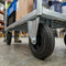 150mm Pressed Steel Fixed Castor with Black Rubber on Polypropylene Wheel - 130kg Load Capacity