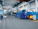 Light Slate Gray Non Slip Rubber Flooring Rolls Studded Dot Penny Pattern Heavy Duty Rolls Cut Lengths