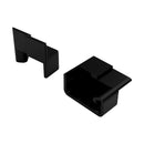 High-Performance 20mm Black End Caps – Waterproof Seal For Double & Stable Doors | 2Pack