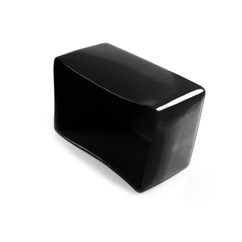 Heavy Duty Black PVC Rectangular Flexible Caps For Multiple Applications