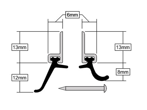 Industrial Grade Standard Pin Fix Around Door Seal Solution For Secure Sealing