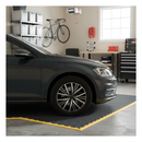 Premium Garage Floor Tiles Kit - Tread Plate Surface for Heavy Duty Use