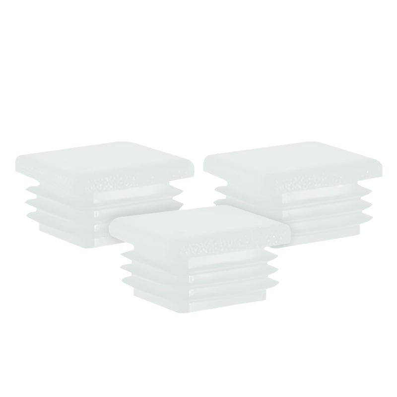 Industrial Grade Square Inserts 40-76mm For Tubes & Furniture Protection - Pack of 12