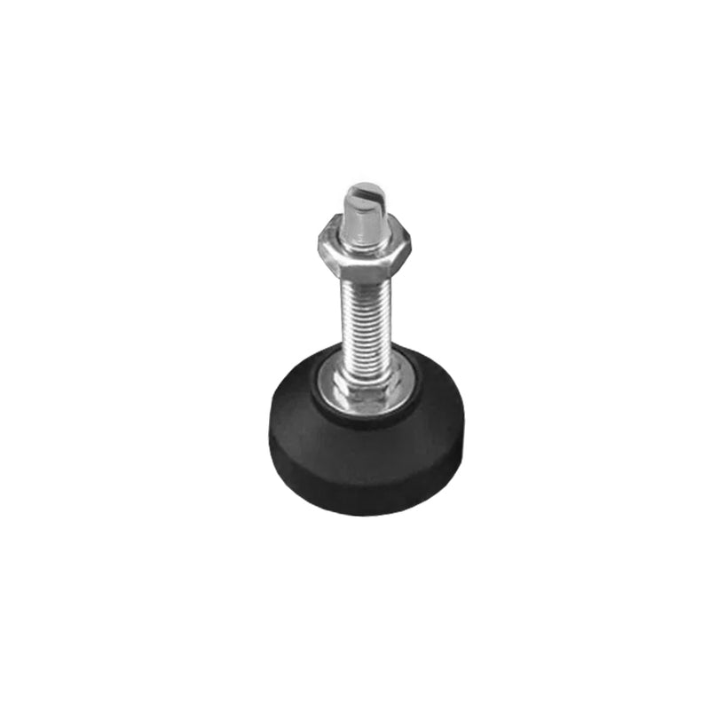 Heavy Duty Black Slotted Head Fixed Feet For Furniture & Machinery Applications