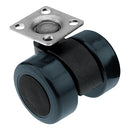 High Durable 38mm Polyamide Soft Wheel Castors Perfect For Domestic Applications - 5Pcs