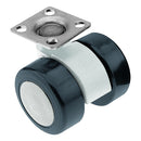 High Durable 38mm Polyamide Soft Wheel Castors Perfect For Domestic Applications - 5Pcs