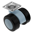 High Durable 38mm Polyamide Soft Wheel Castors Perfect For Domestic Applications - 5Pcs