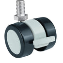 High Strength Polyamide 38mm Braked Castor Wheels For Heavy Furniture