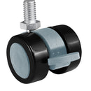 High Strength Polyamide 38mm Braked Castor Wheels For Heavy Furniture