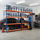 Premium Heavy Duty Garage Shelving - 2200mm High - 500kg Load Capacity