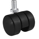 Professional 38mm Polyamide Hard Castor Wheels For Trolleys & Furniture - 5Pcs