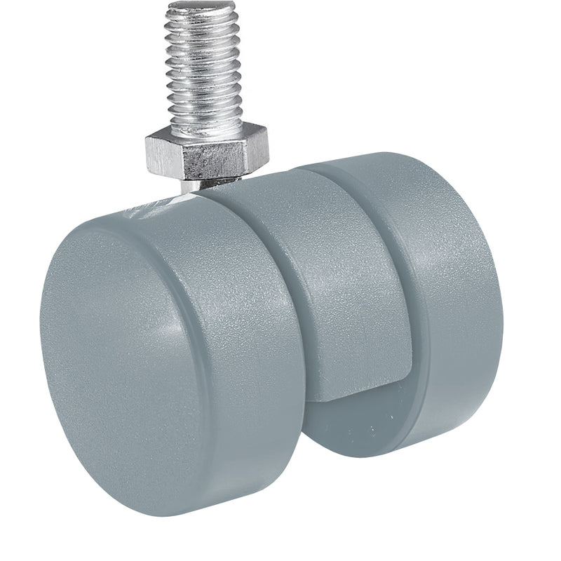 Professional 38mm Polyamide Hard Castor Wheels For Trolleys & Furniture - 5Pcs