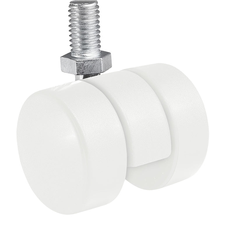 Professional 38mm Polyamide Hard Castor Wheels For Trolleys & Furniture - 5Pcs