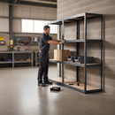 Heavy Duty Shelving 1600mm High 200kg Per Shelf - Grey Industrial Racking UK